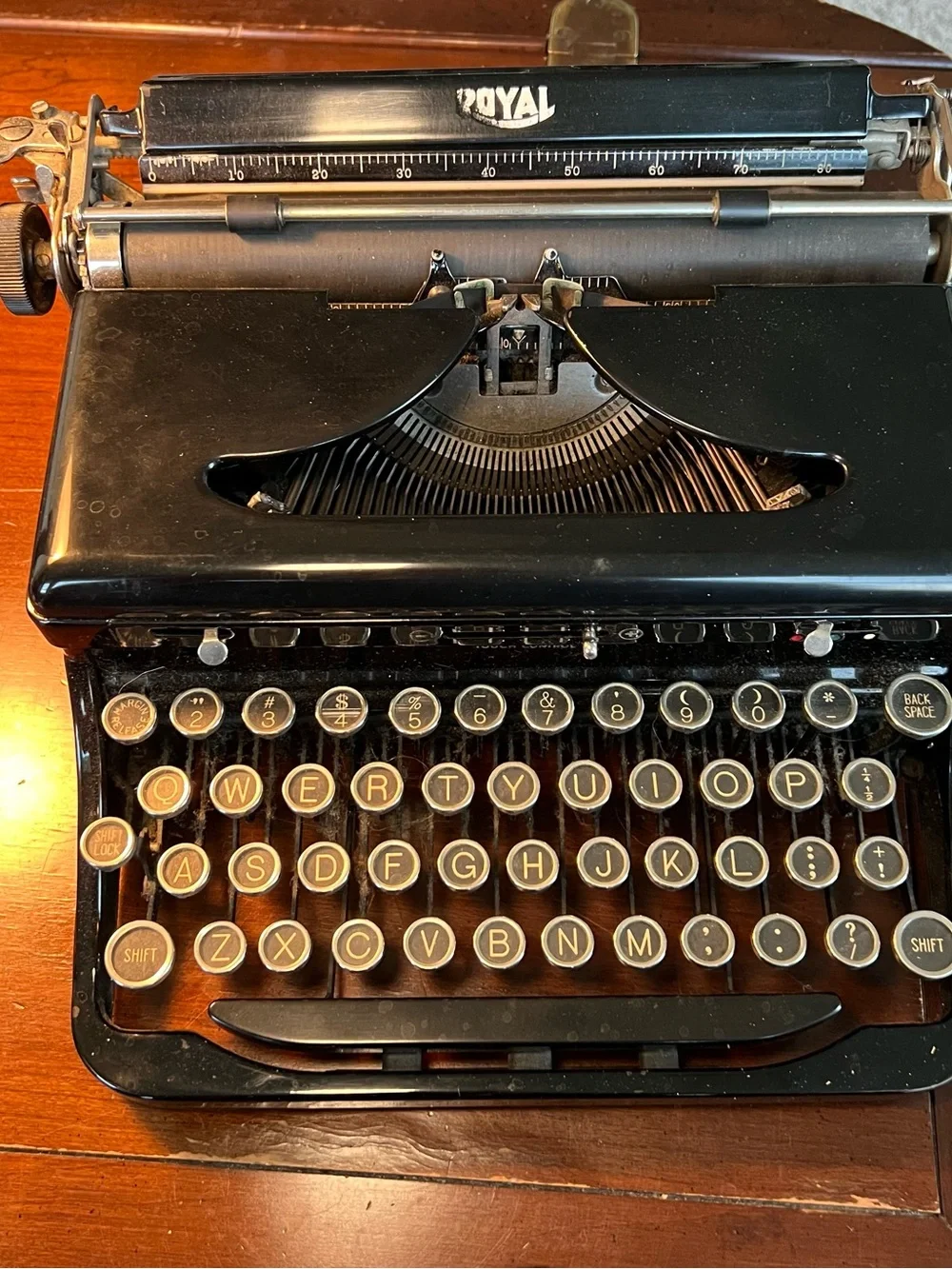 Royal 1937 “O Model” portable typewriter
